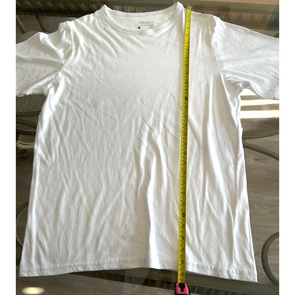 Perry Ellis Mens White Crew Neck T-Shirt XL 60% Cotton 40% Polyester - Picture 4 of 6
